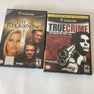 2 Nintendo GameCube Video Games Day Of Reckoning / True Crime Streets of LA